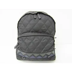 PRADA プラダ サフィアーノ レザー キルティング ナイロン リュックサック トライアングル ロゴ バッグ A4  ▼SB5365