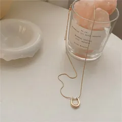 ネックレス アクセサリー U形 欧米風  韓国 ファッション 雑貨 かわいい おしゃれ 北欧 送料無料 [K] (T)