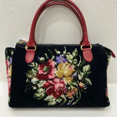 7574　Think Bee!　シンクビー！　 ハンドバッグ　花柄　ブラック系　 黒　レッド　レディース