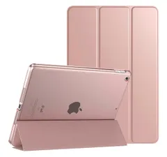 iPad 9世代 ケース iPad9 2021 iPad8 2020 iPad 10.2ケース 2019 TiMOVO ipad 第9世代/第8世代/第7世代ケース 10.2インチ 半透明 ハードカバー PUレーザー 開閉式 三つ折り スタンド マグネット