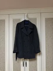 ラルフローレン ウール ピーコート チャコール グレー