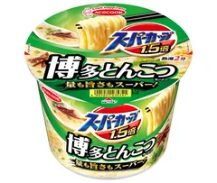 エースコック スーパーカップ1.5倍 とんこつラーメン 111g×12個入| 送料無料 インスタントラーメン 即席 カップめん とんこつ ストック 麺 飲食店 カップ麺 ケース買い まとめ買い 業者 仕入れ 大量 簡単 即席麺のサムネイル