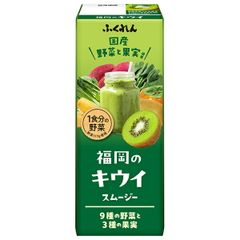ふくれん 福岡のキウイスムージー 200ml紙パック×24本入| 送料無料 野菜飲料 野菜ジュース ミックスジュース スムージー