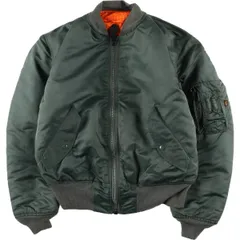 古着 90年代 民間品 アルファ ALPHA MA-1タイプ 中綿入り ミリタリー フライトジャケット USA製 SMALL メンズS相当/eaa598980