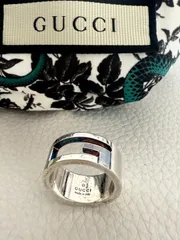 中古美品正規品　グッチ GUCCI リング・指輪 ブランデッド カットアウトG シルバー925 アクセサリー ジュエリー 6号