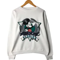 古着 90年代 TULTEX MICKEY MOUSE ミッキーマウス キャラクタースウェットシャツ トレーナー USA製 メンズL相当 ヴィンテージ/eaa598116