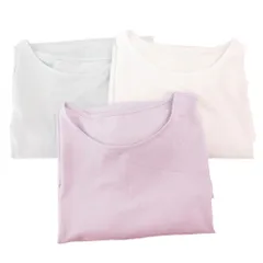 パーソンズ PERSON'S Tシャツ まとめ 3点セット カットソー 半袖 大きいサイズ LL 白 ホワイト 青 ブルー 紫 パープル /GV