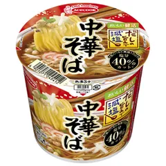 エースコック だしの旨みで減塩 中華そば 43g×12個入| 送料無料 インスタント食品 即席 カップめん ラーメン ストック 麺 飲食店 カップ麺 ケース買い まとめ買い 業者 仕入れ 大量 塩分控えめ ヘルシー 健康 出汁 つゆ 調味料 蕎麦 簡単 即席麺のサムネイル