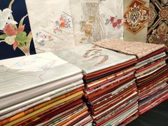 平和屋本店□最高級 夏物 訪問着 絽 総手刺繍 舞桜文 暈し染め 金糸 白