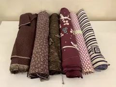 ■反物 巻物 生地 無地 リメイク素材 ヴィンテージ 6種類 セット■