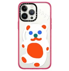CASETiFY コンパクト iPhone 14 Pro Max ケース [MIL規格準拠 (2x MIL-STD-810G)/1.2mからの落下テストをクリア/MagSafe に対応] - Baby Bear by Katie Benn - Hot Pink