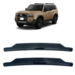 【送料無料】24年式トヨタ プラド専用 後バンパーロアガーニッシュLC250用 尾箱保護装飾シール 鋼琴ブラック?カーボン調から選べるZX07今だけ特価のサムネイル