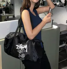 韓国国内BEST STUSSY ステューシー 30周年 円筒型バッグ ダブルバッグ バッグ 雑誌付録 正規品