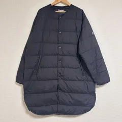 訳あり ORCIVAL インナーダウンコート OR-A0221 ノーカラー ラウンド裾 サイドスリット ブラック サイズ2