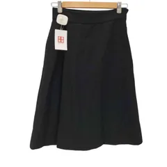 ハイク HYKE アシンメトリータック ウール フレア スカート レディース JPN：2 