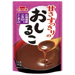 イチビキ 甘さすっきりのおしるこ 140g×20(10×2)袋入| 送料無料 お菓子 和菓子 おしるこ