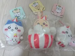 ちいかわ ぬいぐるみ ウキウキ 遊園地 チュウ（ハムスター）＆ハチワレ ポップコーン うさぎ まとめ