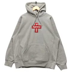 SUPREME シュプリーム Cross Box Logo Hooded Sweatshirt クロス ボックスロゴ スウェットパーカー アッシュグレー XL 正規品 / 50711