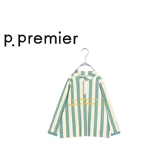 【SALE】【40%OFF】p.premier ／ ピードットプルミエ 子供服　【リンク】ストライプハーフジップラッシュガード_UVカット　男の子　女の子　2025SS