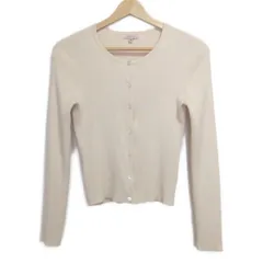 TOCCA(トッカ) カーディガン サイズM レディース - ベージュ 長袖/シルク