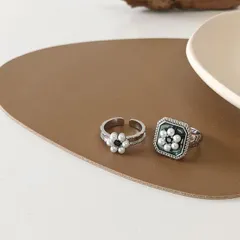 種類1：A ビンテージパールフラワーリング (T)