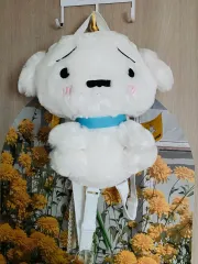 新品 ) ふわふわ シロ ぬいぐるみ バッグ クレヨンしんちゃん バックパック