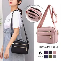 サコッシュバッグ レディース 撥水 ナイロン メッセンジャーバッグ ショルダーバッグ 軽量(T)