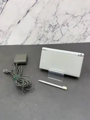 【動作OK・安心補償】 ニンテンドー DS Lite  クリスタルホワイト 本体  USG-001 動作確認済み 純正アダプター付属 1219-210