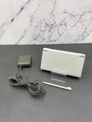 【動作OK・安心補償】 ニンテンドー DS Lite  クリスタルホワイト 本体  USG-001 動作確認済み 純正アダプター付属 1219-212