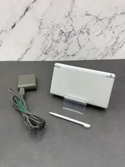 【動作OK・安心補償】 ニンテンドー DS Lite  クリスタルホワイト 本体  USG-001 動作確認済み 純正アダプター付属 1219-213