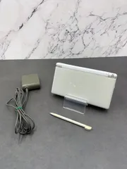 【動作OK・安心補償】 ニンテンドー DS Lite  クリスタルホワイト 本体  USG-001 動作確認済み 純正アダプター付属 1219-215