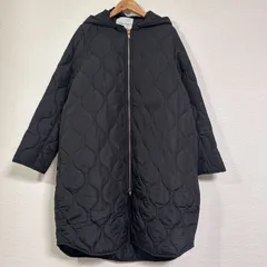 訳あり Emma Taylor エマテイラー 美シルエット3wayキルティングフードコート EM202110058R3 ボアライナー付き ブラック 38 ※撥水加工なし ②