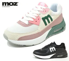 アウトレット モズ MZ-803 moz レディーススニーカー ウォーキングシューズ ローカットスニーカー レースアップ 紐靴 ひも靴 軽量 洗えるインソール 洗える中敷き 婦人 OUTLET 靴 ホワイト/マルチ ブラック 白 黒