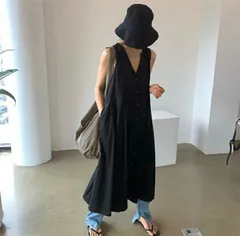 ジャンパースカート カジュアル ロングスカート (T)