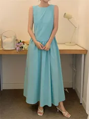 ロングスカート ジャンパースカート (T)