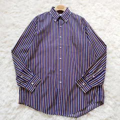 90s　ブルックスブラザーズ　Brooks Brothers　マルチストライプ　長袖　シャツ　マルチカラー　M　ヴィンテージ　古着