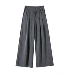 完売 FEELS. WIDE TUCKED TROUSERS GRAY 上杉柊平 - メルカリ