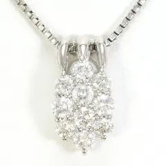 PT900　PT850　ネックレス　necklace　ダイヤ　0.70　カード鑑別書　総重量約5.6g　約43cm
