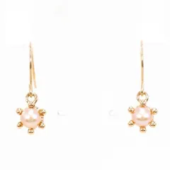 K10YG　ピアス　パール（真珠）　総重量約0.6g