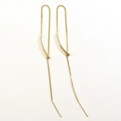 K10YG　ピアス　総重量約1.0g