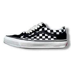 参考上代12100円 VANS LX OLD SKOOL チェッカー オールドスクール スニーカー VN000D56BZW ブラック 26.5cm （2910M）