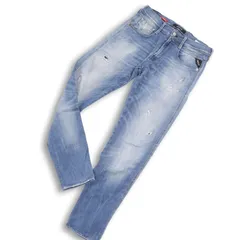 REPLAY リプレイ ANBASS★ ダメージ加工 ハイパーフレックス ストレッチ スキニー デニム パンツ ジーンズ Sz.29 メンズ
