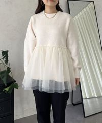 美品】Chesty アイボリー フリル付きチュニック - メルカリ