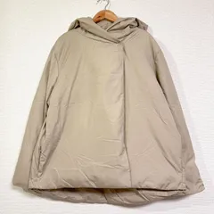 BARNYARDSTORM<!-利用不可文字-!>24AW フーディーダウンジャケット 袖リブ ショート丈 ハンガリー産高級ホワイトダックダウン ベージュ サイズ1 FREE相当