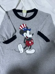 ミッキーマウス リンガーTシャツ