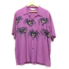 STAR OF HOLLYWOOD/スターオブハリウッドオープンカラーシャツ"HIGH DENSITY RAYON OPEN SHIRT “TARANTULA”" SIZE:XL メンズ □UF4438