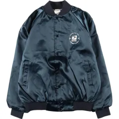 古着 90年代 AUBURN バックロゴ ナイロンブルゾン USA製 メンズL相当 ヴィンテージ/eaa599288