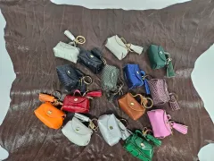 1+1 キーホルダー バッグチャーム ミニバッグ ポーチ イヤホンケース