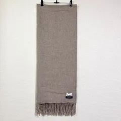 Acne Studios 旧タグ 大判ストール バージンウール100% フリンジマフラー グレージュ ※ピンなし