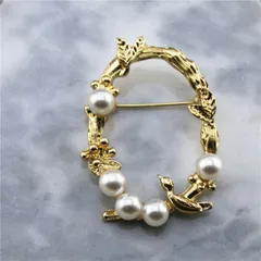 ブローチ プレゼント ビンテージ パール 小鳥 デザイン 欧米風  韓国 ファッション 雑貨 かわいい おしゃれ 北欧 送料無料 [K] (T)